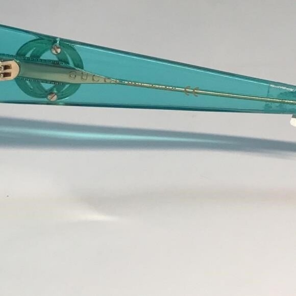 New Authentic Gucci GG0954S 001 Prestige Light Blue Oversized Round Sunglasses\